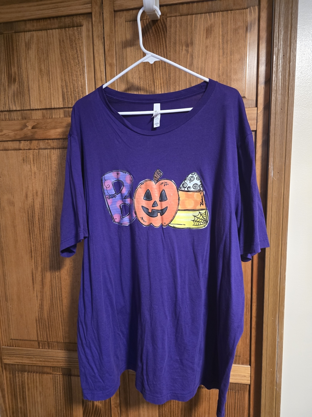Bella Canvas Purple Halloween "Boo" Graphic Tee